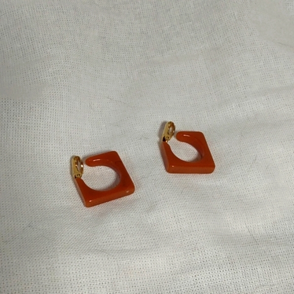 Jewelry Vintage Bakelite Square Clip On Earrings Poshmark